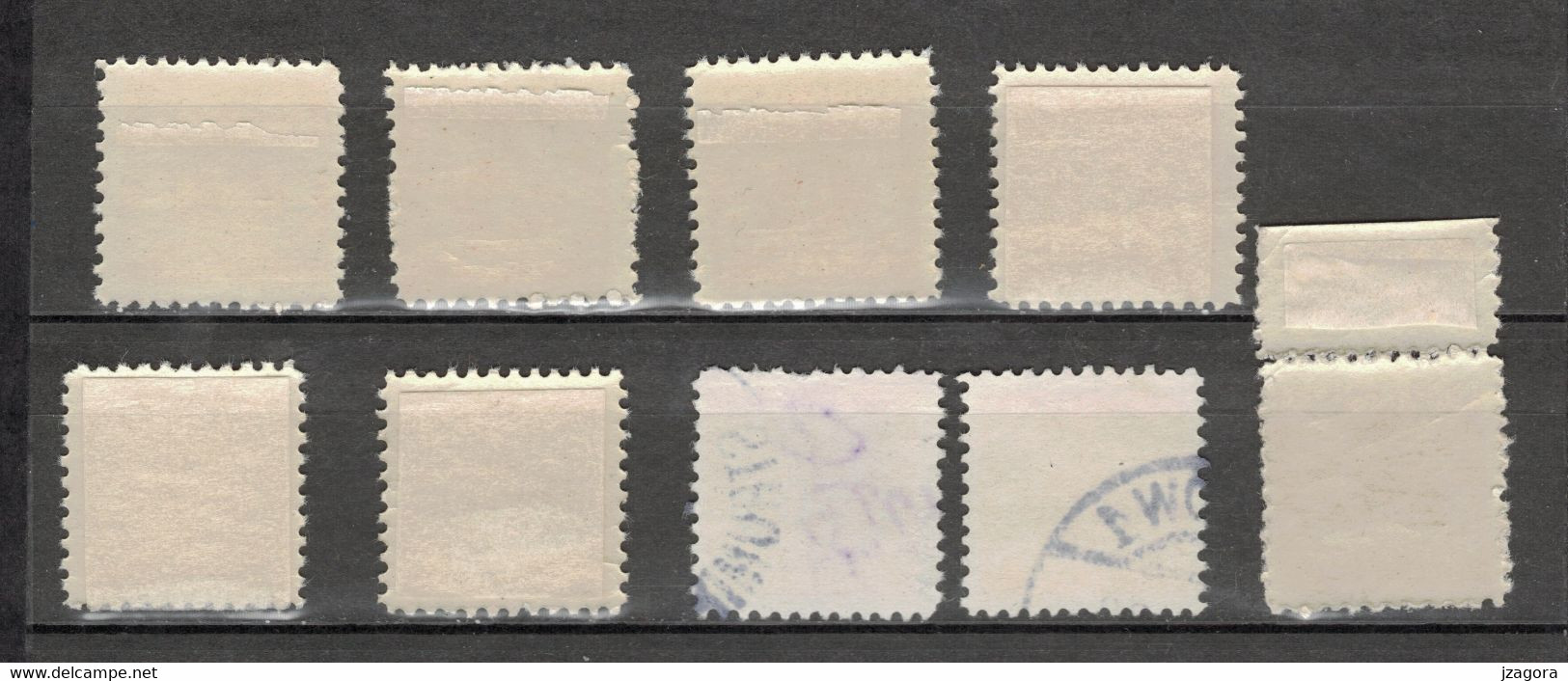 POLAND POLEN POLOGNE 1919 PORTOMARKEN TIMBRES DE SERVICES FRAIS DE PORT POSTAGE DUE REVENUE STAMPS Mi 22-30  USED/* - Taxe