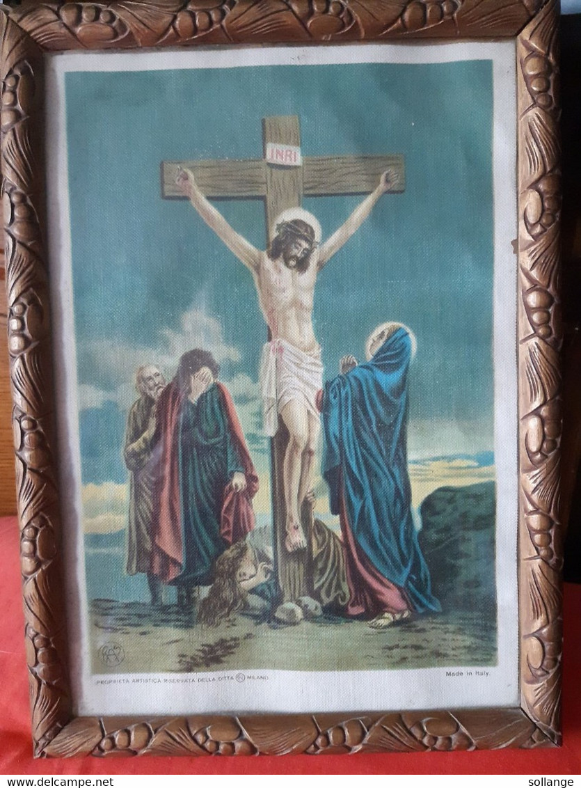 Cadre Sous Verre Sur Toile Copie Maison RAS Milan Cruxification Du Christ - Art Religieux