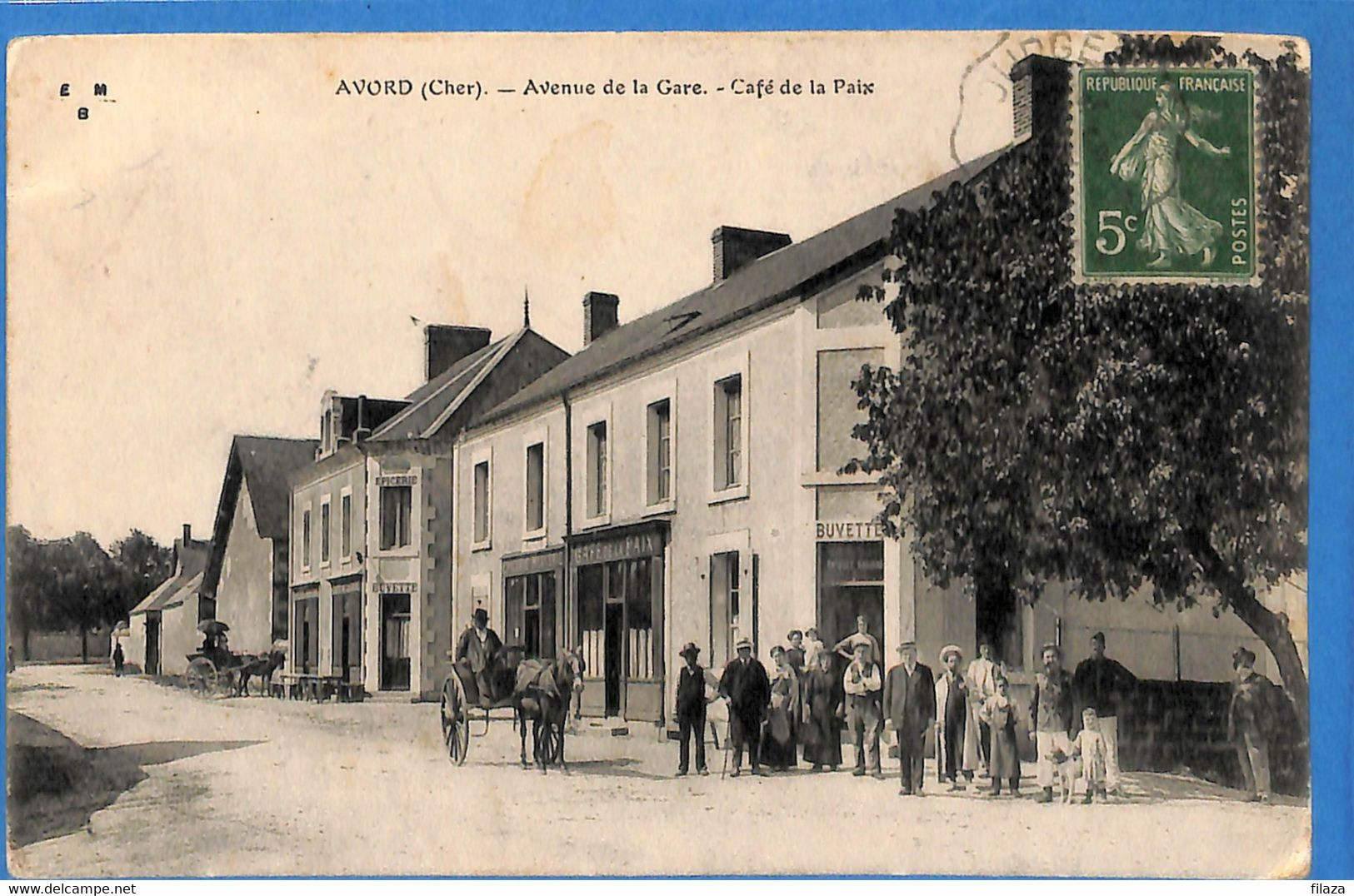 18 - Cher - Avord - Avenue De La Gare - Cafe De La Paix   (N6481) - Avord