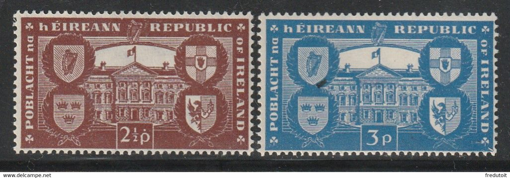 IRLANDE - N°110/1 ** (1949) Proclamation De La République - Unused Stamps