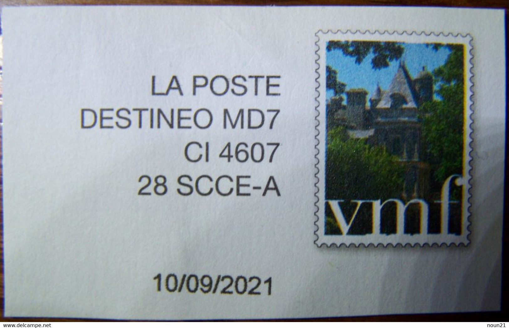 Destinéo - MD7 - CI 4607 - 28 SCCE-A - Avec Simili Timbre VMF - Sur Fragement - Pseudo-entiers Privés