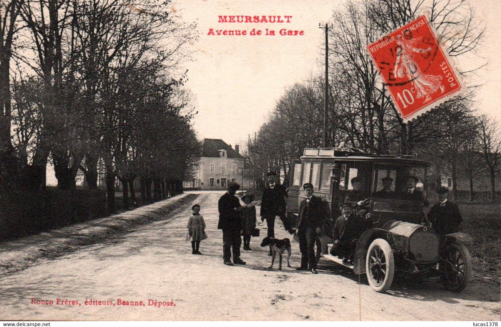 21 / MEURSAULT / AVENUE DE LA GARE / TRES BEAU PLAN OMNIBUS - Meursault