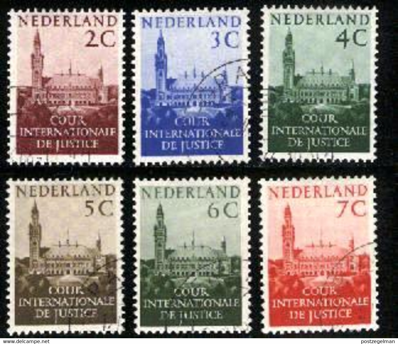 NETHERLANDS, 1950, Used Stamp(s) , Court De Justice,  NVPH , Cdj25-cdj-26  , Scannr.18202 , - Dienstmarken