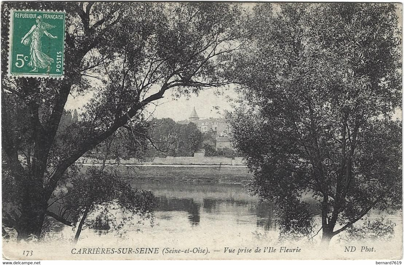 78   Carrieres Sur Seine  -  Vue Prise De L'ile Fleurie - Carrières-sur-Seine