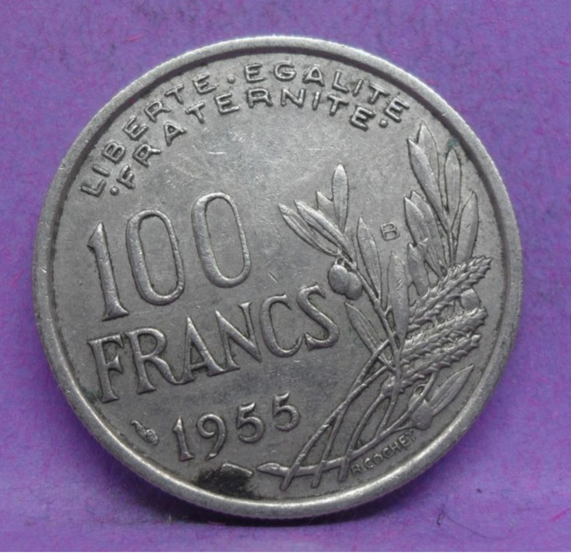 100 Francs Cochet 1955 B - TB+ - Ancienne Pièce De Monnaie Collection Française - N24212 - Sonstige & Ohne Zuordnung