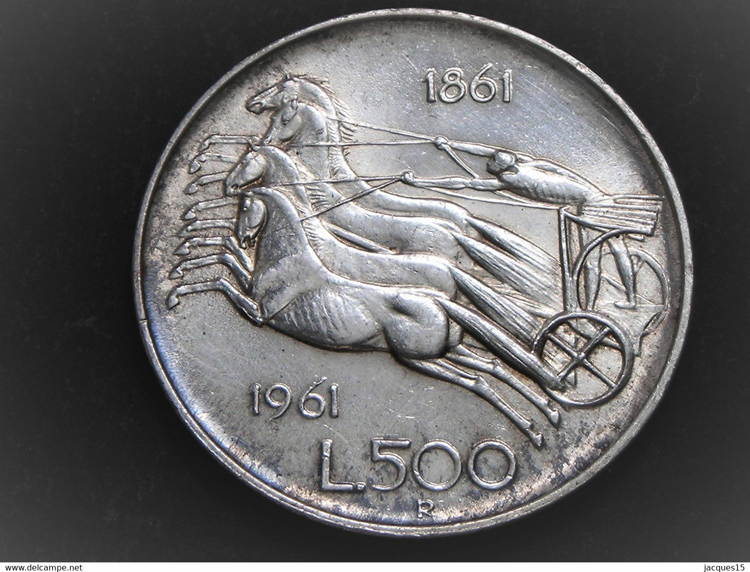 Superbe Pièce ARGENT De 500 LIRES D'ITALIE De 1961 SUP - 500 Lire