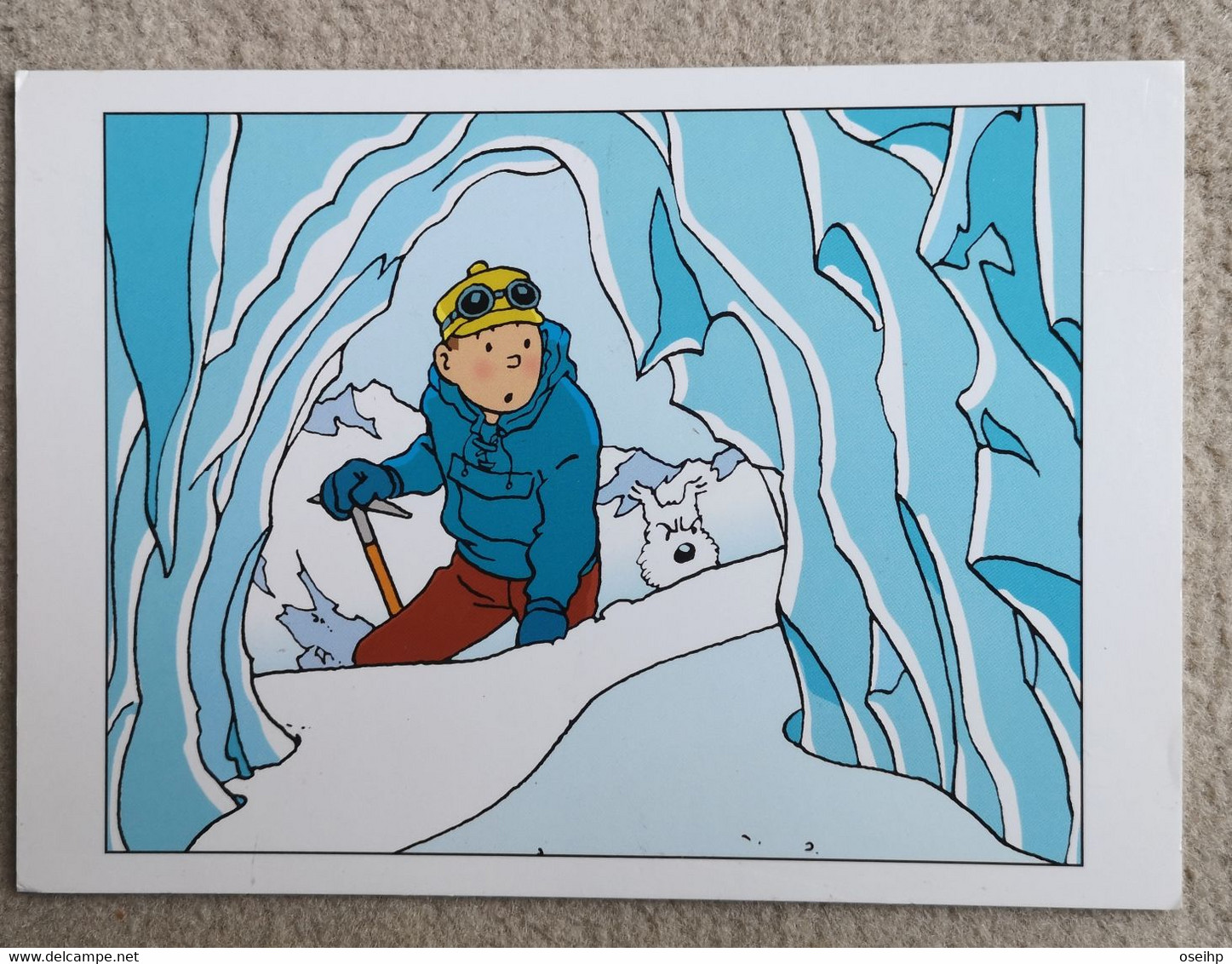 CPM Carte Double - Hergé TINTIN Au Tibet - Hergé