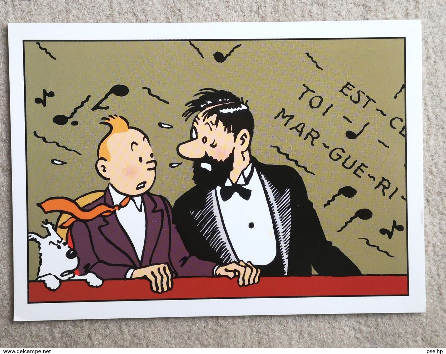 CPM Carte Double - Hergé TINTIN Les Bijoux De La Castafiore Haddock - Hergé