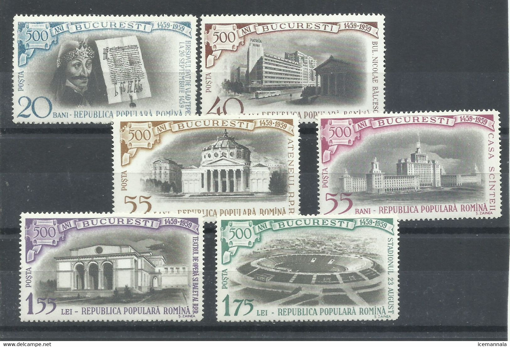 RUMANIA YVERT  1637/42  MNH  ** - Nuevos