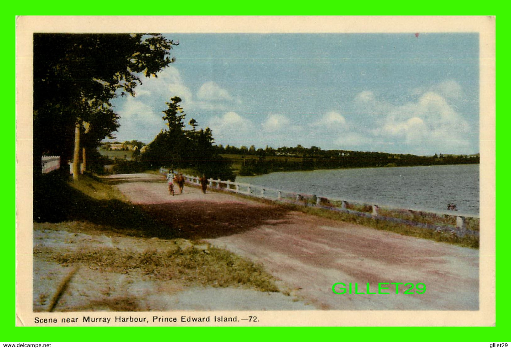 MURRAY HARBOUR, P.E.I. - SCENE ON A ROAD ANIMATED WITH PEOPLES - TRAVEL IN 1948 - PECO - - Sonstige & Ohne Zuordnung