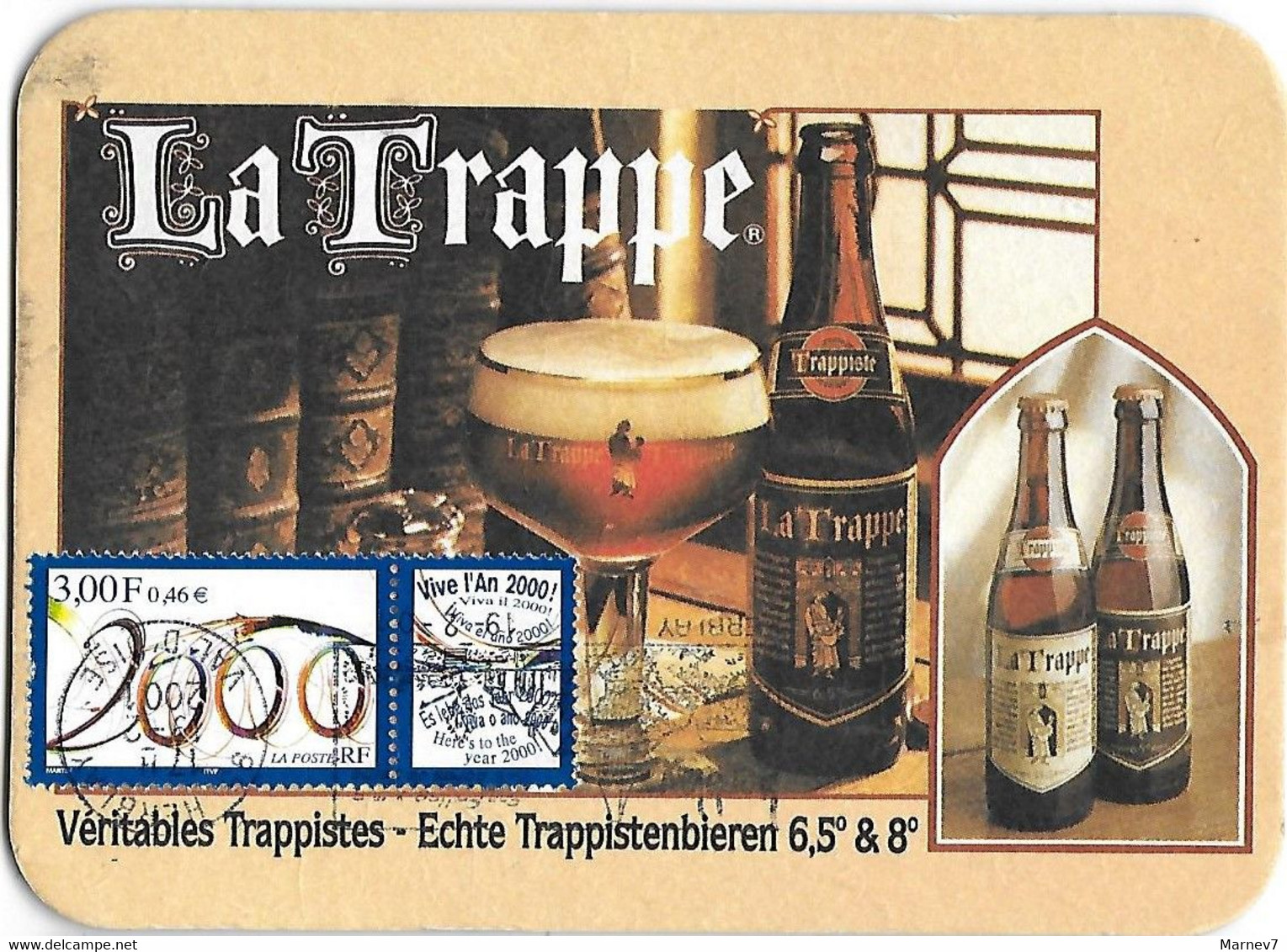 BIERE BIERES - Dessous Bock - La TRAPPE - Véritables Trappistes - Echte Trappistenbieren - - Alcoholes