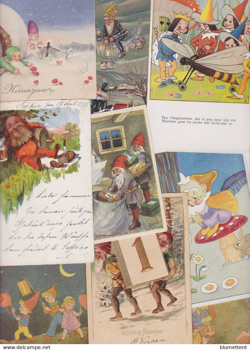 Lot 2988 De 10 CPA Gnomes Nains Lutins Fantaisies Déstockage Pour Revendeurs Ou Collectionneurs - 5 - 99 Postkaarten