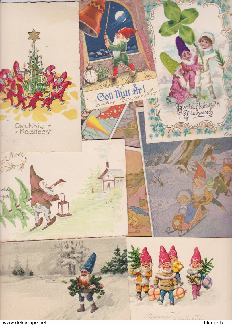 Lot 2989 De 10 CPA Gnomes Nains Lutins Fantaisies Déstockage Pour Revendeurs Ou Collectionneurs - 5 - 99 Cartoline