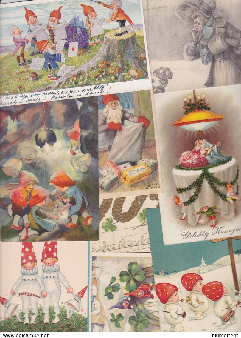 Lot 2992 De 10 CPA Gnomes Nains Lutins Fantaisies Déstockage Pour Revendeurs Ou Collectionneurs - 5 - 99 Postcards