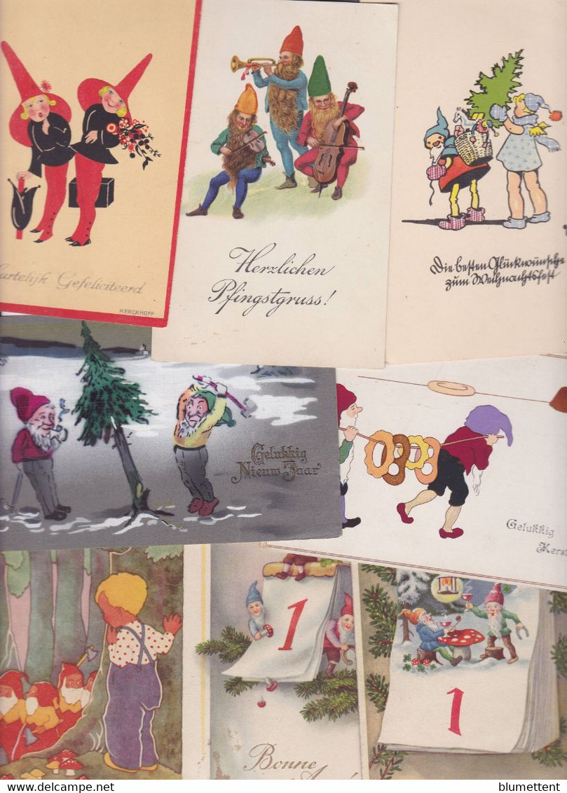 Lot 2994 De 10 CPA Gnomes Nains Lutins Fantaisies Déstockage Pour Revendeurs Ou Collectionneurs - 5 - 99 Cartes