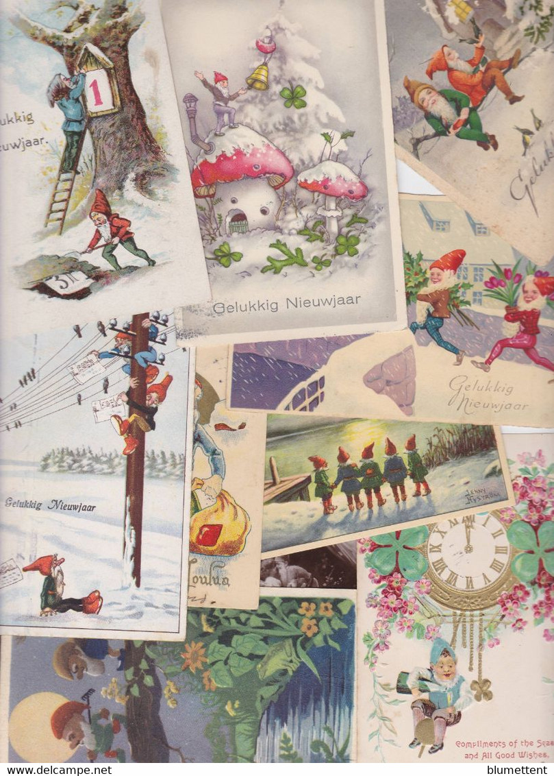 Lot 2997 De 10 CPA Gnomes Nains Lutins Fantaisies Déstockage Pour Revendeurs Ou Collectionneurs - 5 - 99 Postcards