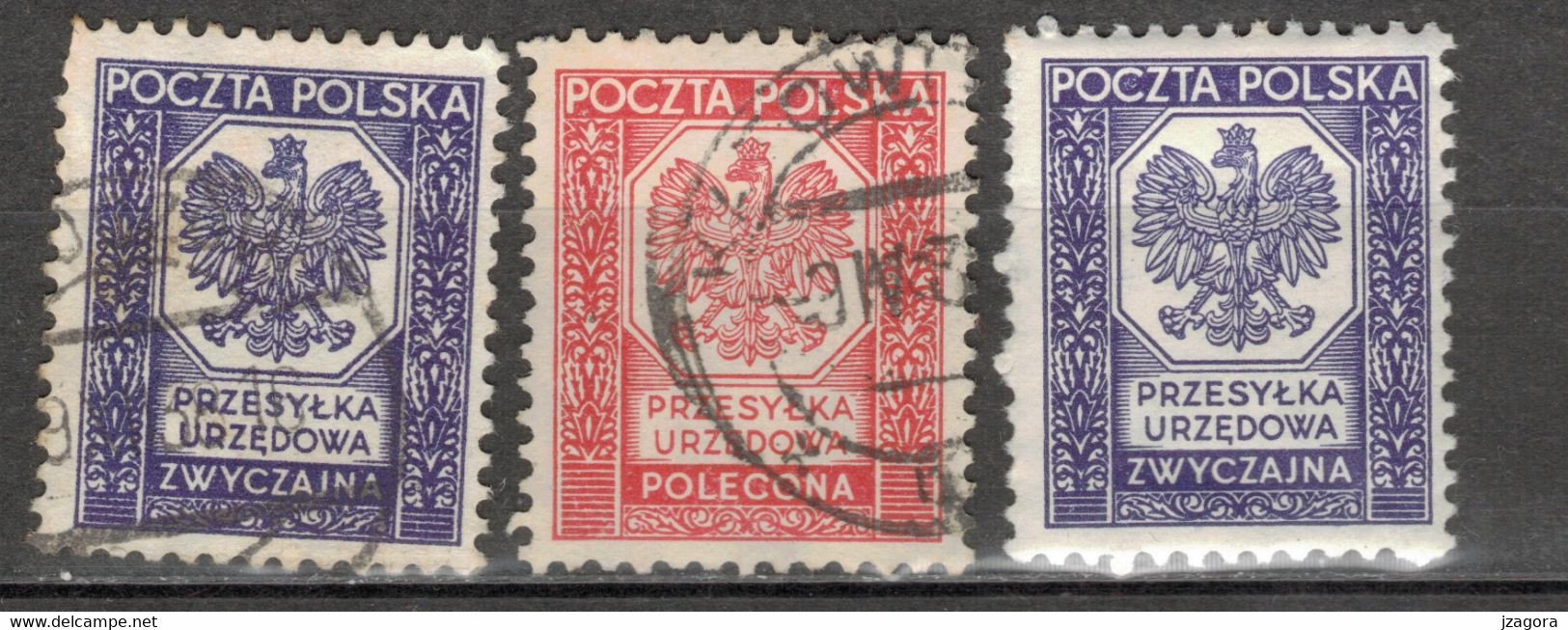 POLAND POLEN POLOGNE 1935 DIENSTEMARKEN TIMBRES DE SERVICES FRAIS DE PORT POSTAGE DUE REVENUE Mi 19 20 USED / * - Segnatasse