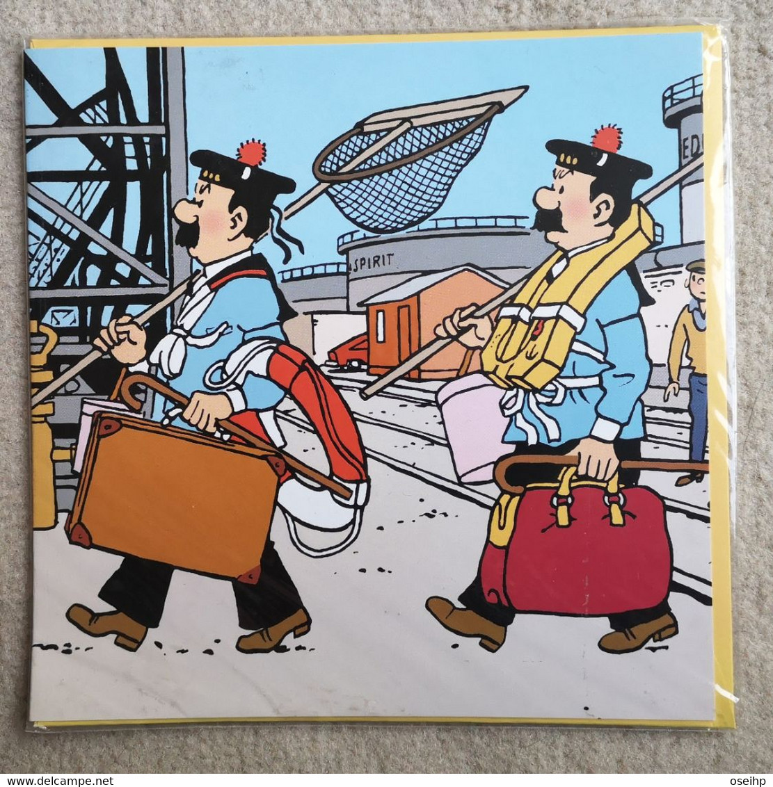 CPM Carte Double Neuve Sous Blister - Hergé TINTIN Dupont Et Dupond - Hergé