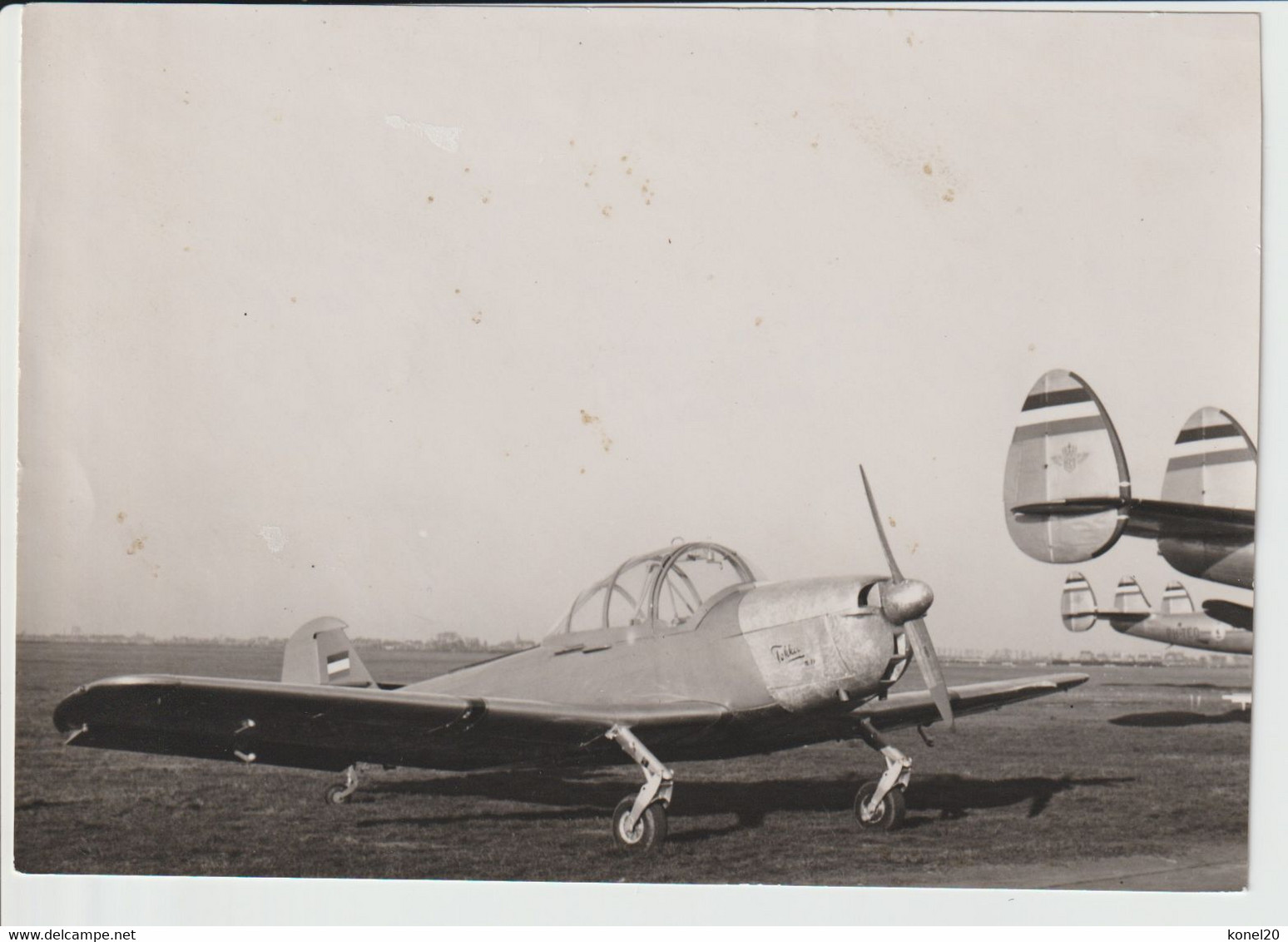 Vintage Photo KLM K.L.M Royal Dutch Airlines Lockheed Constellation & Fokker S-11 - 1919-1938: Entre Guerres