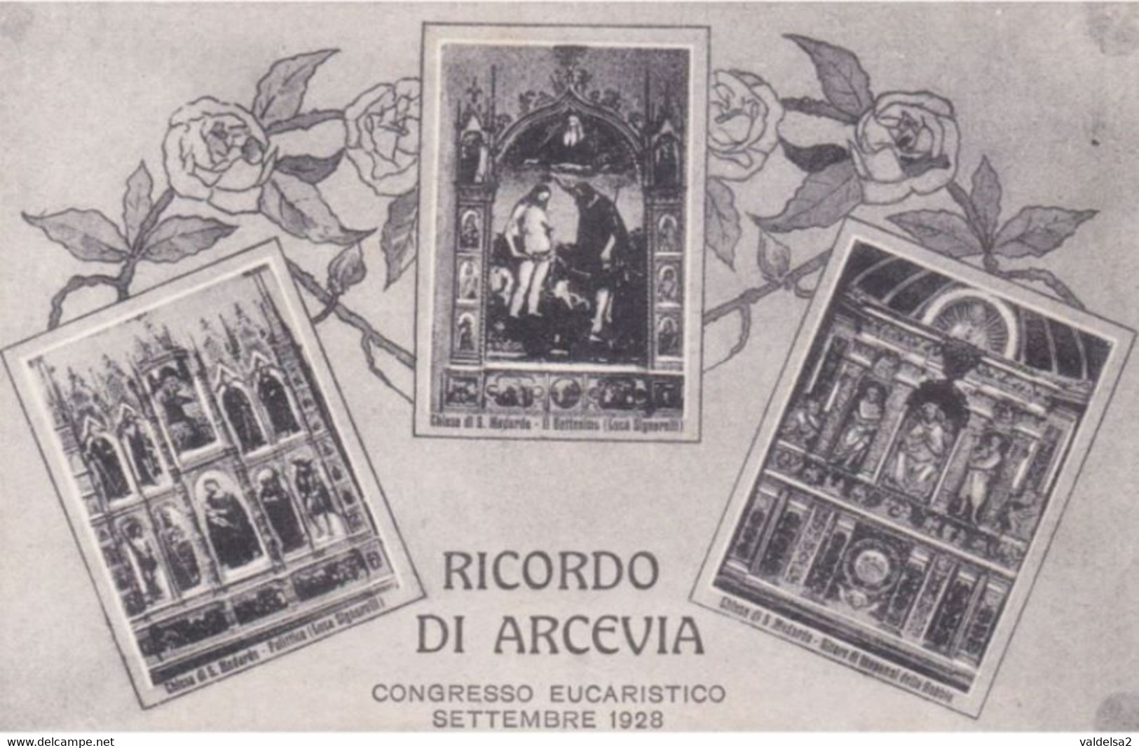 RICORDO DI ARCEVIA - ANCONA - 3 VEDUTE - CONGRESSO EUCARISTICO SETTEMBRE 1928 - Ancona