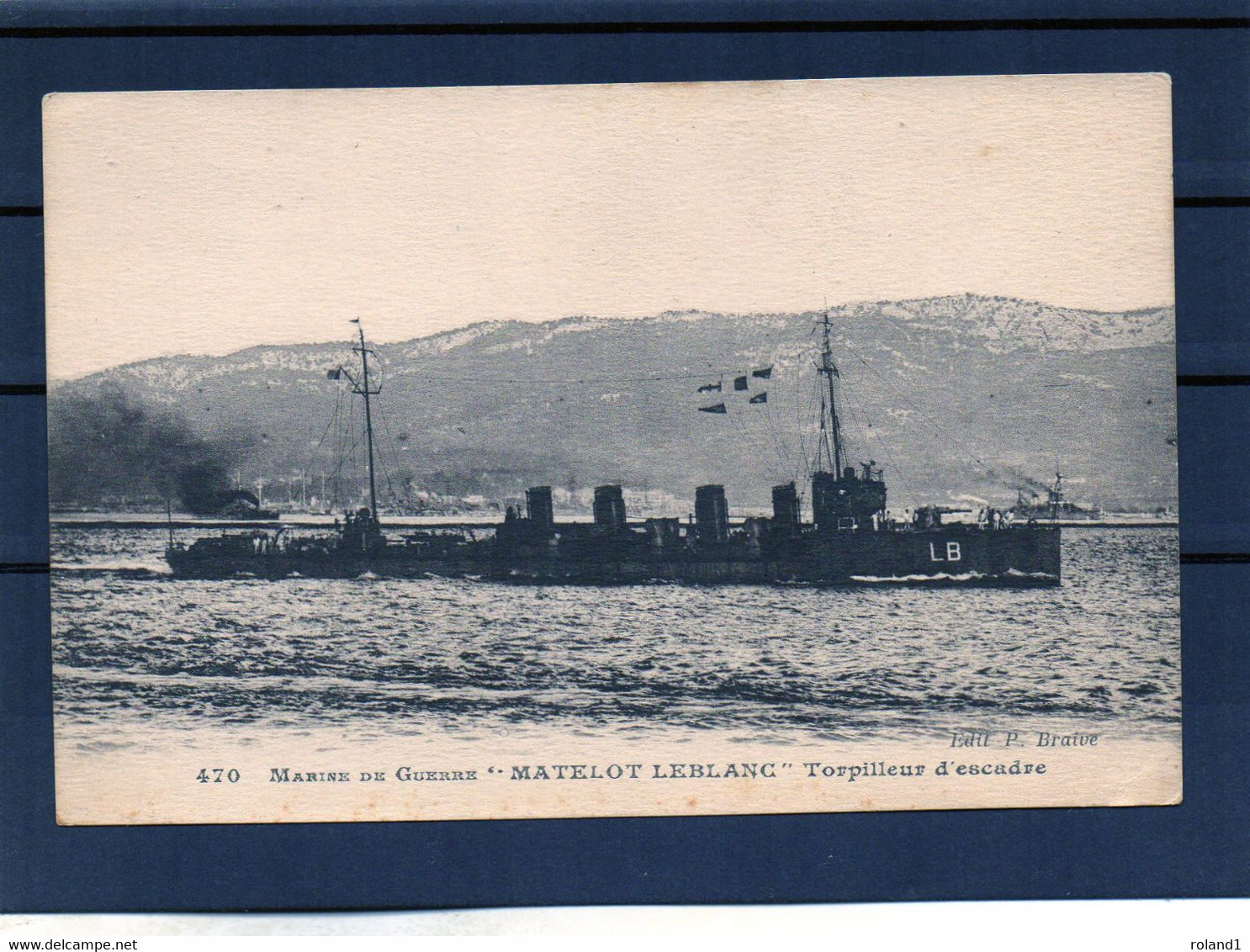 Marine Nationale Française - Matelot Leblanc - Torpilleur D'escadre. - Guerre