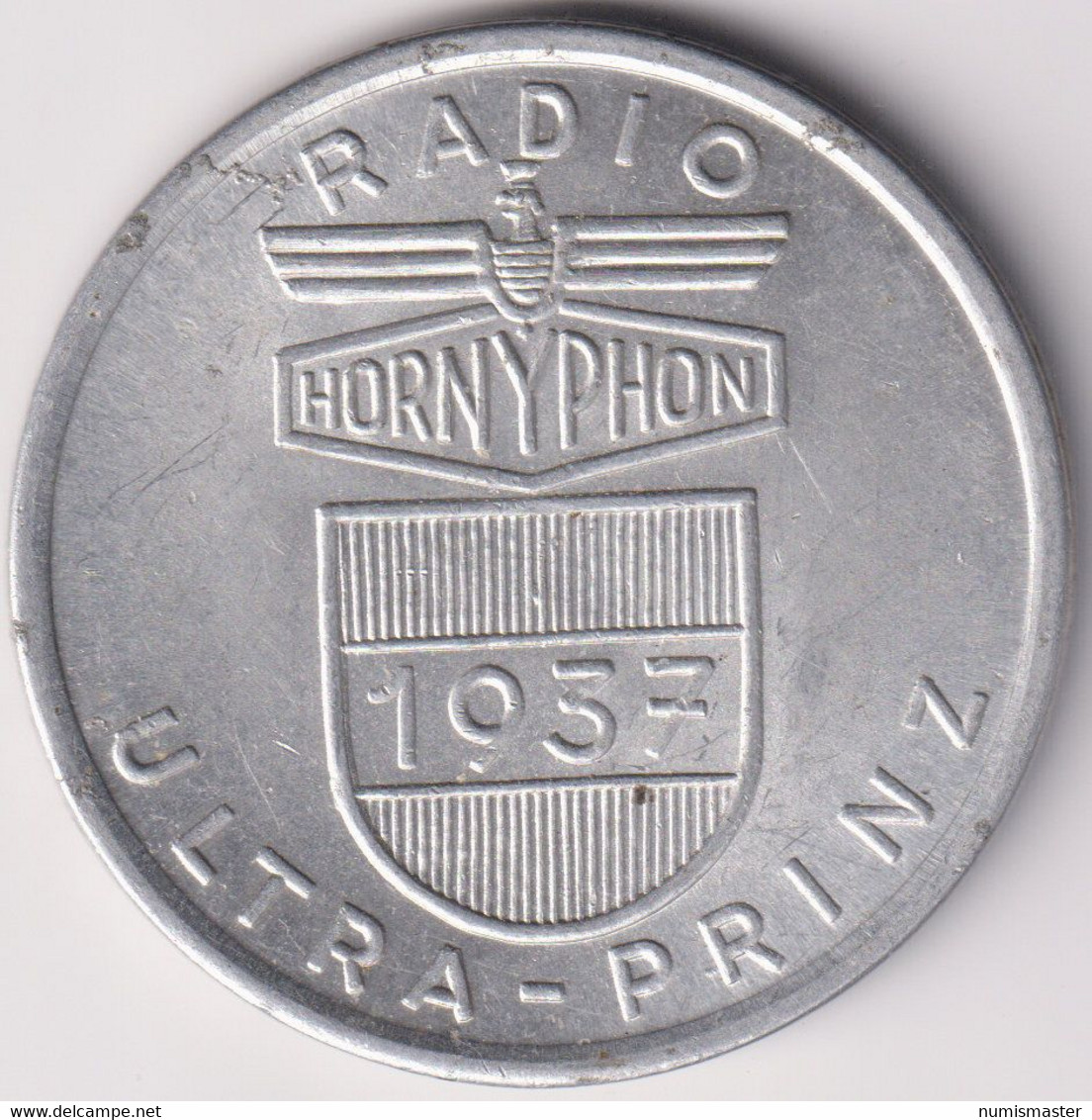 AUSTRIA , RADIO HORNYPHON , BROADCAST ULTRA PRINZ 1937 , TOKEN - Professionals / Firms