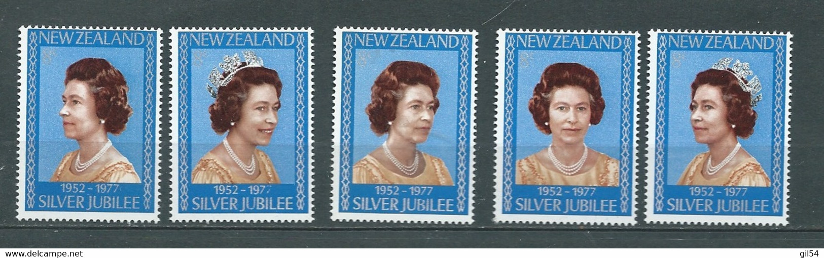 5 Timbres ** Du Blos Feuillet Yvert 40 ( Silvert Jubilee) -  Mala10407 - Unused Stamps