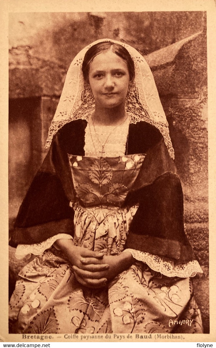 Baud - Jeune Femme En Coiffe Et Costume Local - Baud