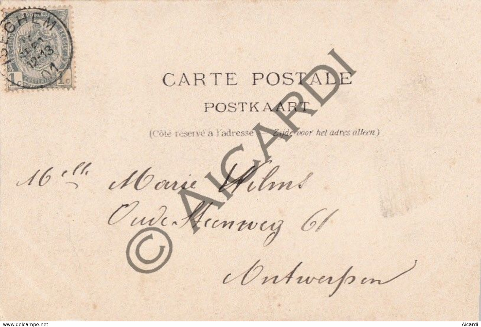 Carte Postale/Postkaart - IZEGEM - Eglise Et Rue St-Hilon (M. Wilms, Antwerpen, 1901) (A389) - Izegem