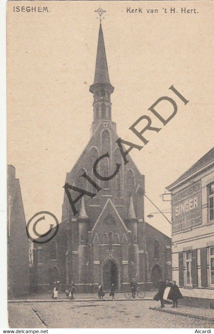 Carte Postale/Postkaart - IZEGEM - Kerk Van T Heilig Hert - 1918 (A348) - Izegem