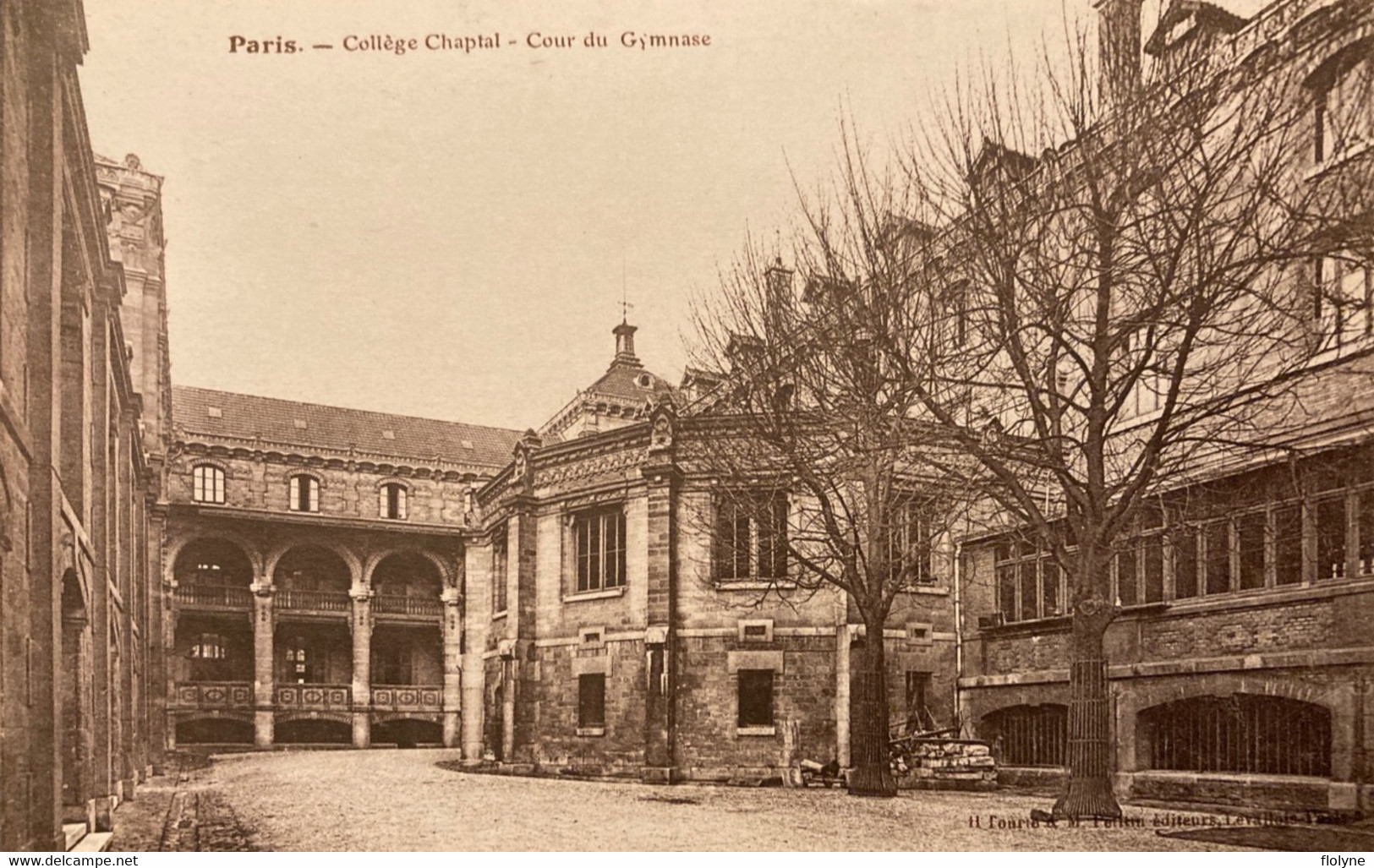 Paris - 8ème Arrondissement - Le Collège CHAPTAL - Série De 15 CPA - école - Les Salles , Cour , Bâtiments - Onderwijs, Scholen En Universiteiten