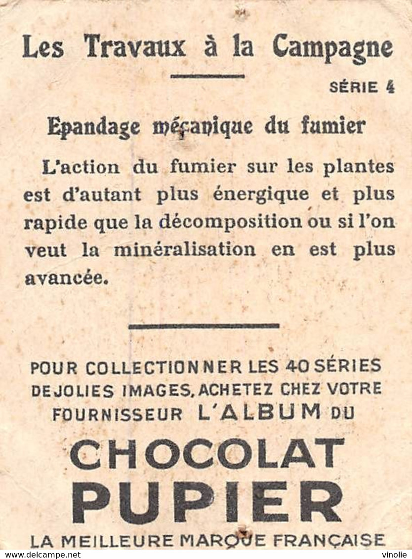 PIE-T-PL-21-3691 : IMAGE  OFFERTE PAR LE CHOCOLAT PUPIER. EPANDAGE MECANIQUE DU FUMIER. AGRICULTURE - Otros & Sin Clasificación