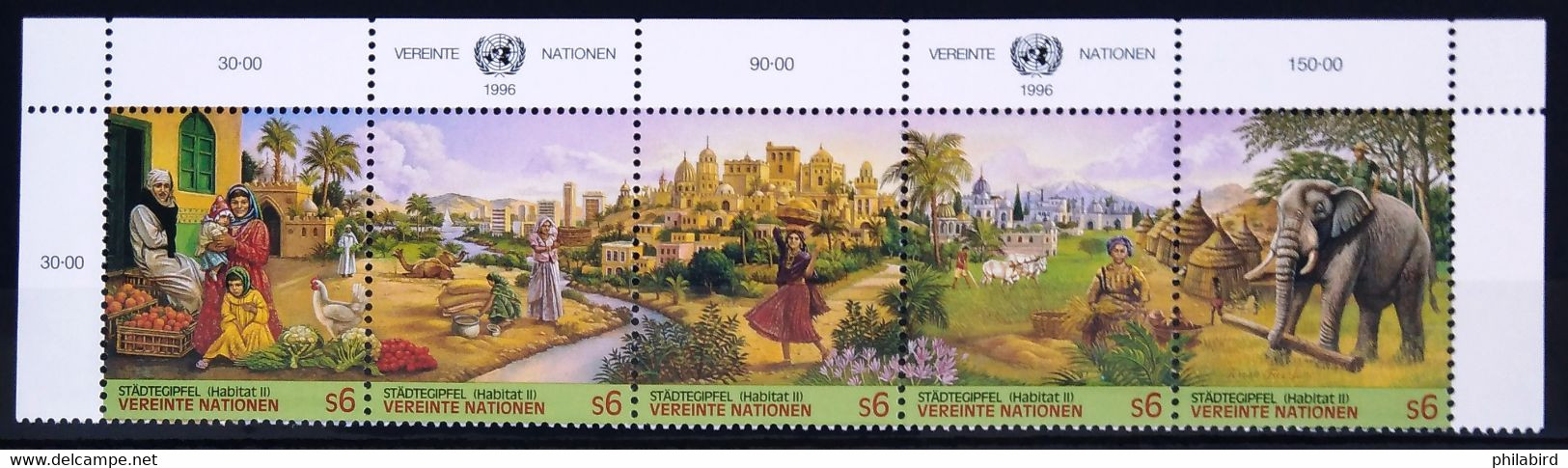 ONU Bureau De VIENNE                        N° 229/233                     NEUF** - Unused Stamps