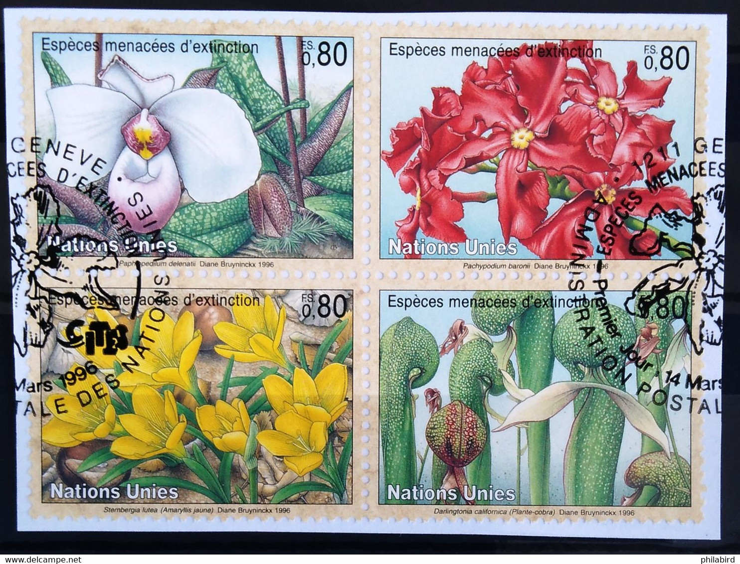 ONU Bureau De GENEVE                       N° 308/311                      OBLITERE - Used Stamps