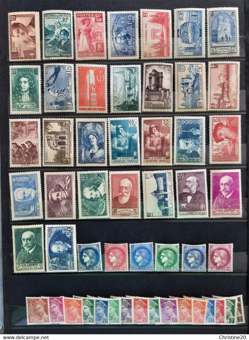 France 1938 Année Complète De 52 Timbres **TB Cote 750€ - ....-1939