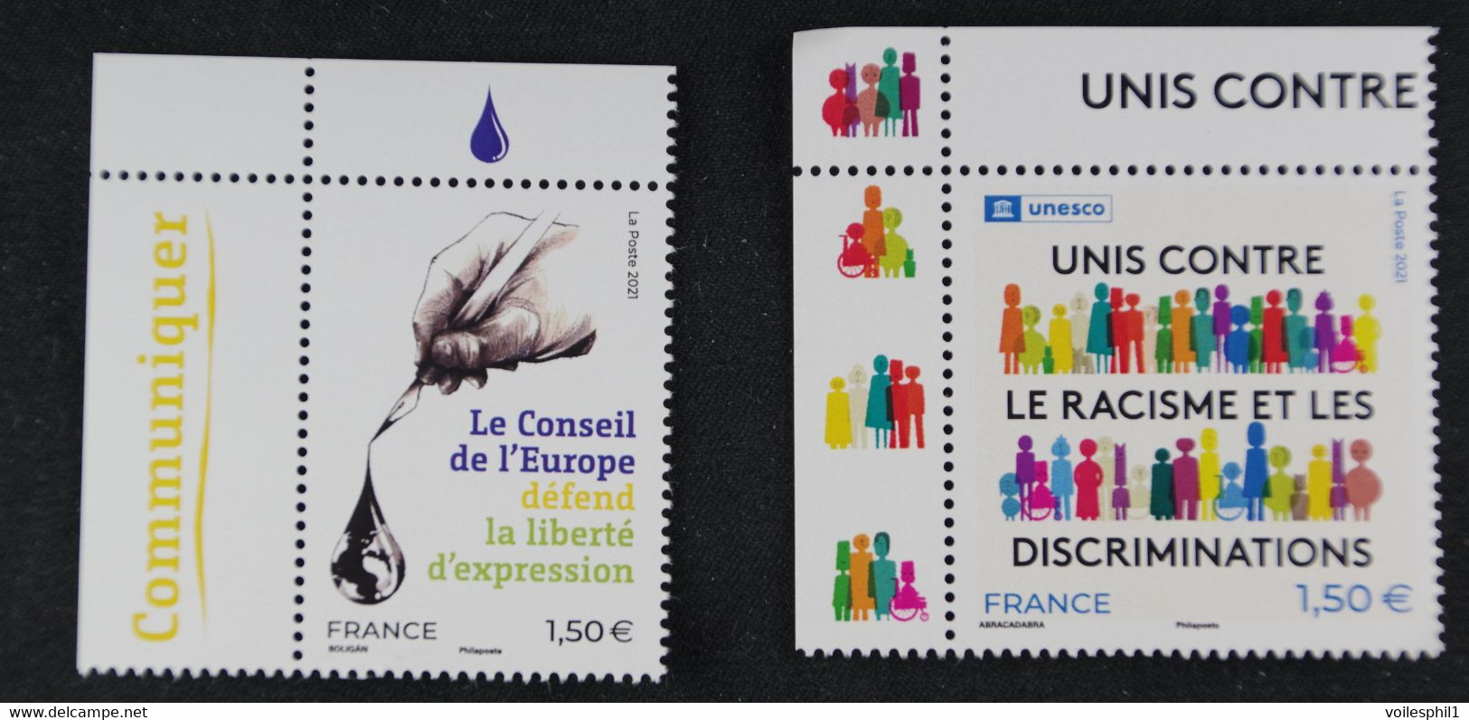France 2021 -Unesco Et Conseil De L'Europe - Neufs - Ungebraucht