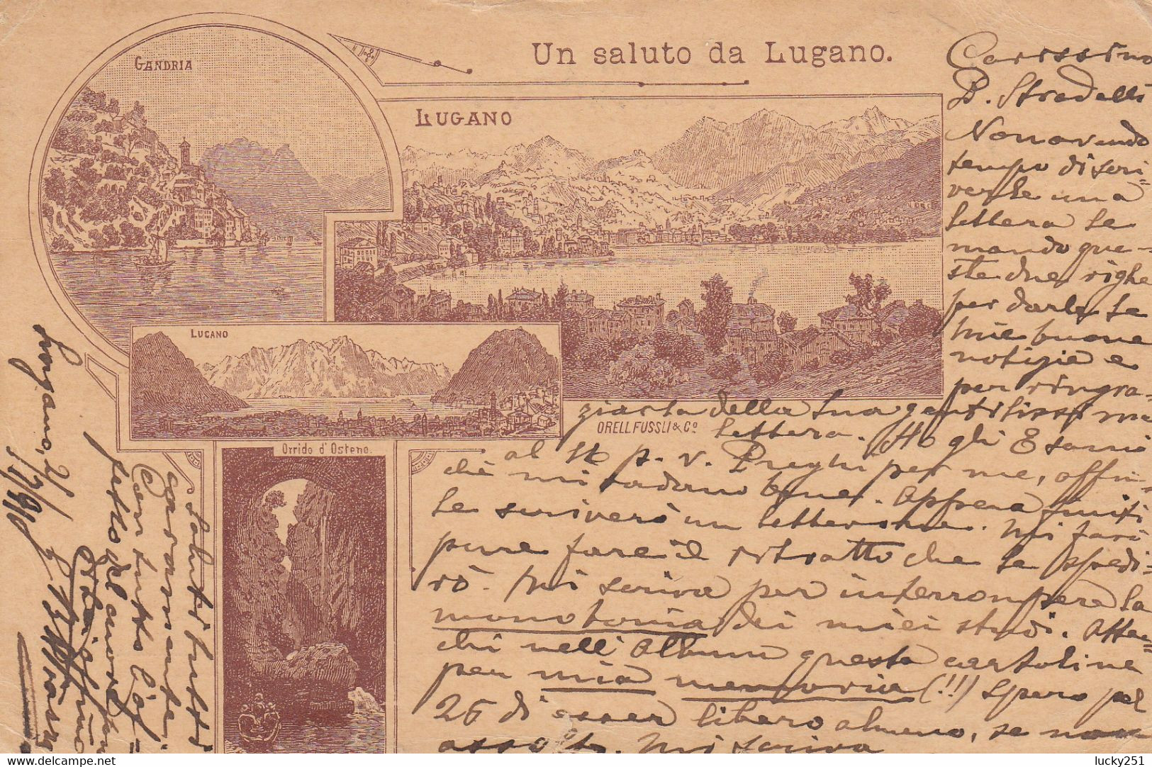 Suisse - Entiers Postaux - Carte Illustrée Lugano - Carte De 1891 - Lugano à Monaco - 02/07/1891 - Postwaardestukken