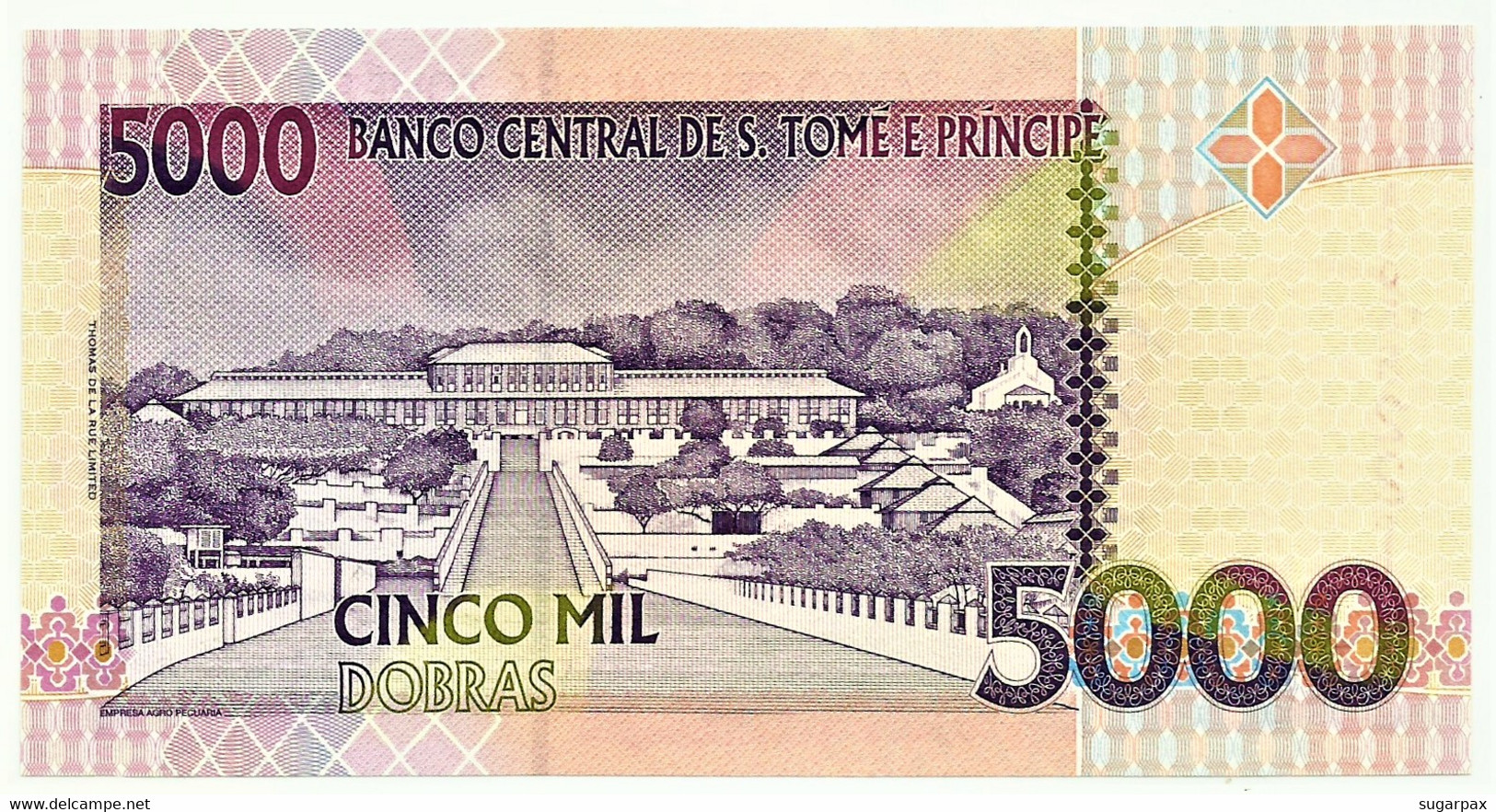 SAINT THOMAS & PRINCE - 5000 DOBRAS - 22.10.1996 - P. 65.a - Unc. - Prefix AA - Rei Amador - 5.000 - São Tomé U. Príncipe