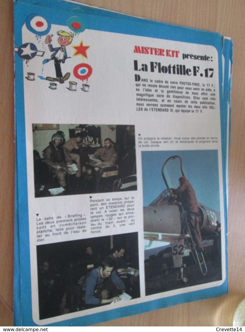 Page Issue De SPIROU Années 70 / MISTER KIT Présente : AERONAVALE LA FLOTILLE F.17 - France