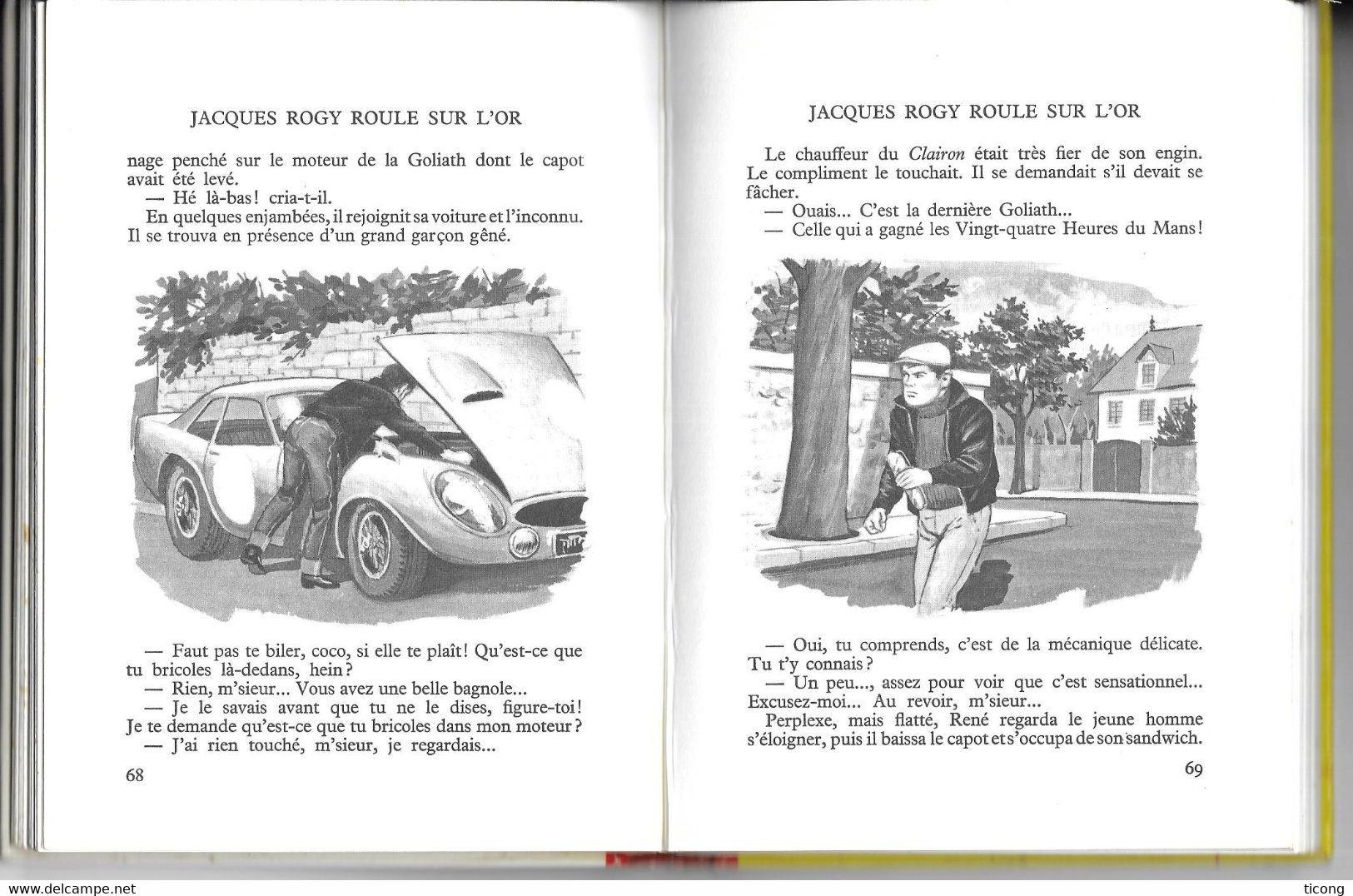 JACQUES ROGY ROULE SUR L OR  DE PIERRE LAMBLIN, ILLUSTRATION DE VANNI TEALDI, 1ERE EDITION SPIRALE 1966 - Collection Spirale