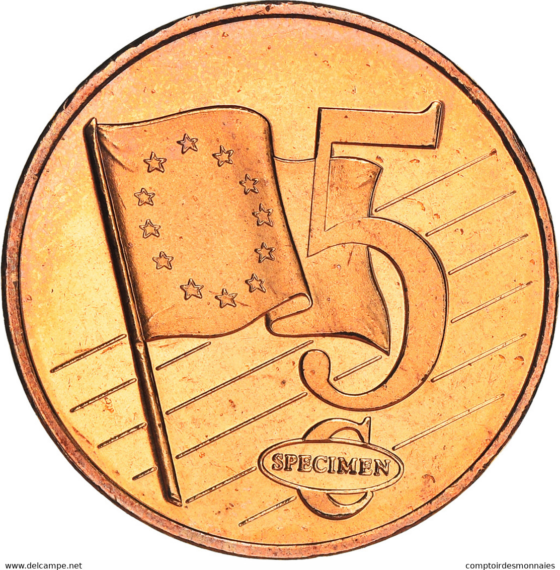 Danemark, 5 Euro Cent, 2003, Unofficial Private Coin, SUP, Copper Plated Steel - Privatentwürfe