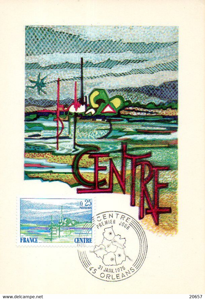 France 1863 Fdc Region Centre, Orléans, Loire - Géographie