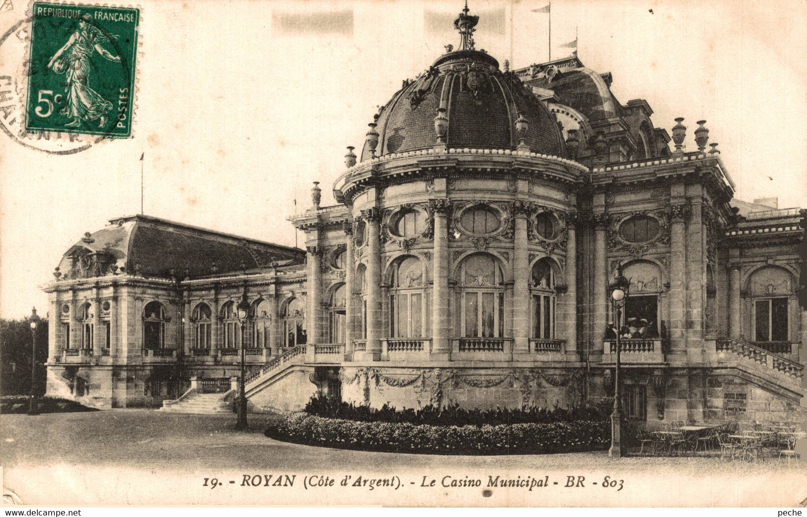 N°86484 -cpa Royan -le Casino Municipal- - Casino