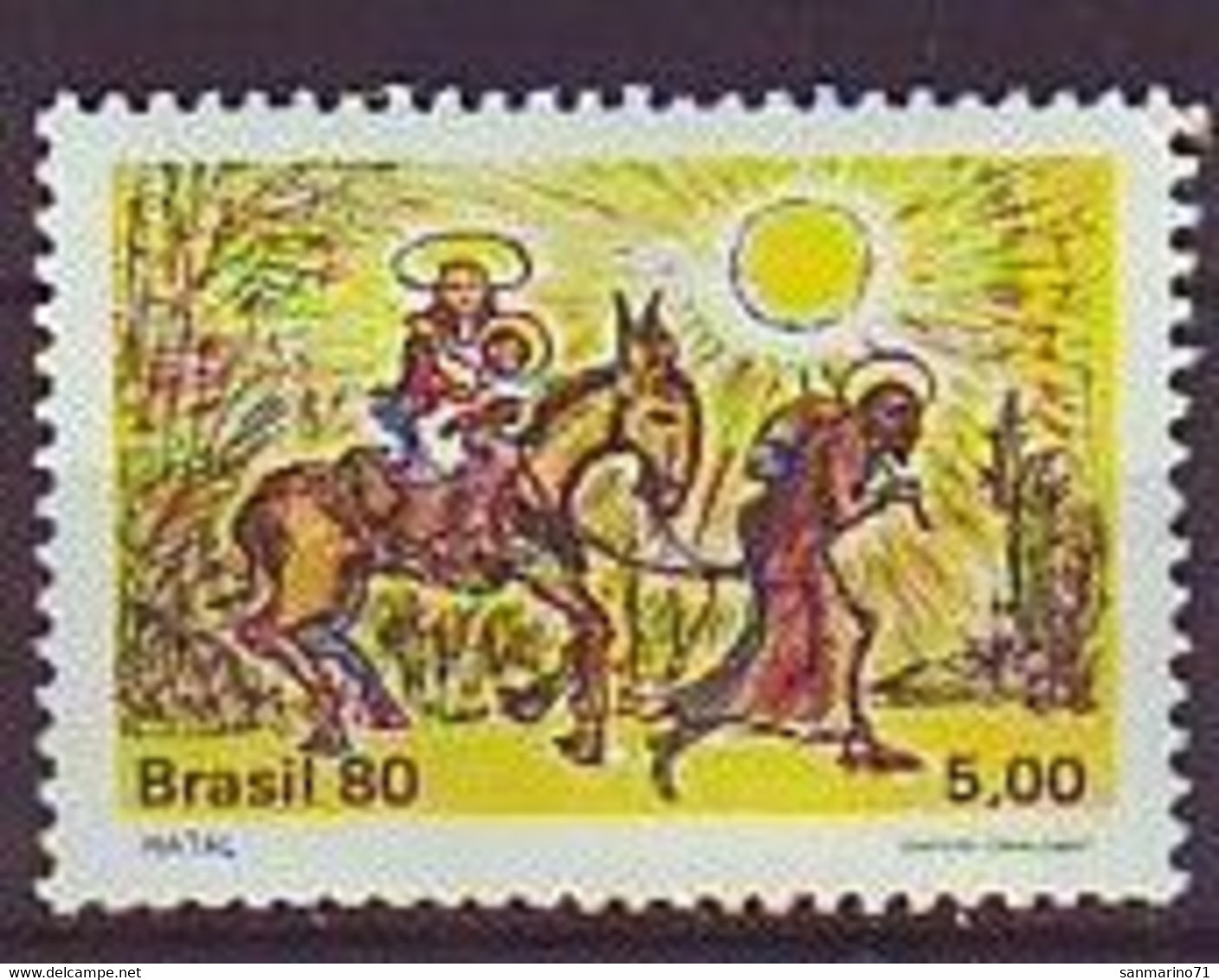 BRAZIL 1794,unused,Christmas 1980 - Natale