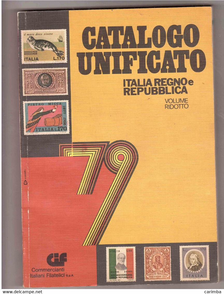 CATALOGO UNIFICATO 1979 - Italie