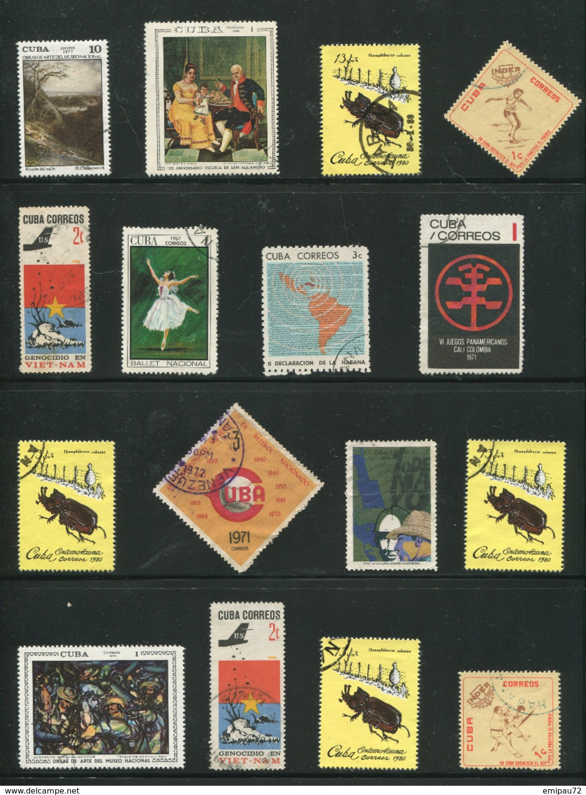 CUBA- Lot De Timbres Oblitérés - Lots & Serien