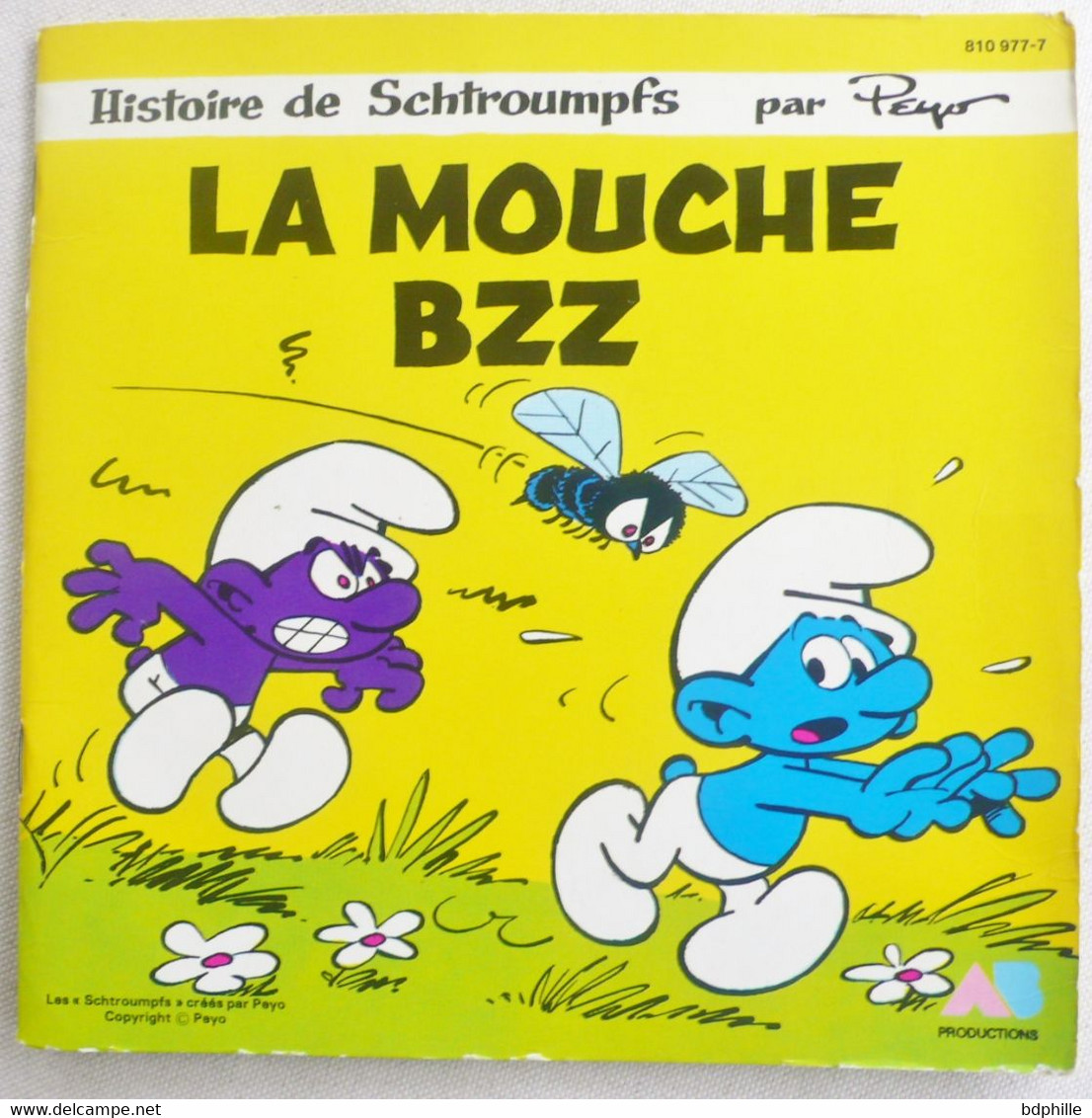 Livre Disque Les Schtroumpfs " La Mouche BZZ " - Schtroumpfs, Les