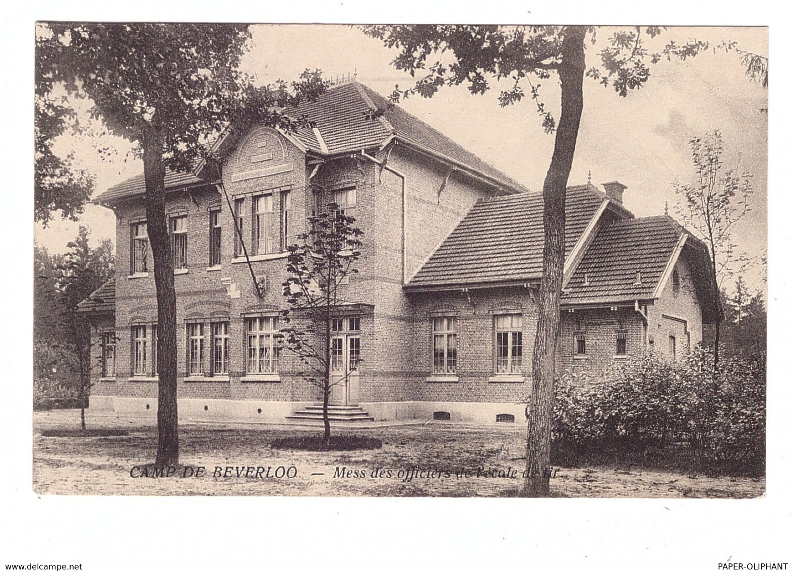 B 3580 BERINGEN - BEVERLOO, Truppenübungsplatz 1916, Offiziersmesse, Deutsche Feldpost - Beringen