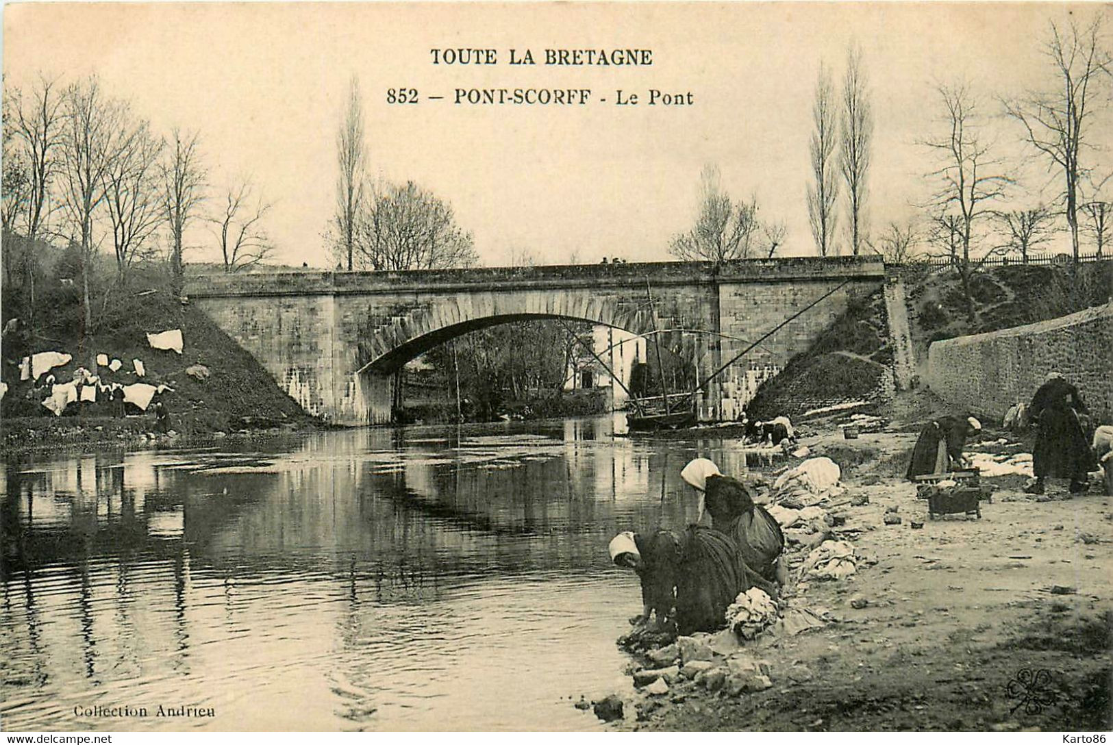 Pont Scorff * Vue Sur Le Pont * Lavoir Laveuses Lavandières - Pont Scorff