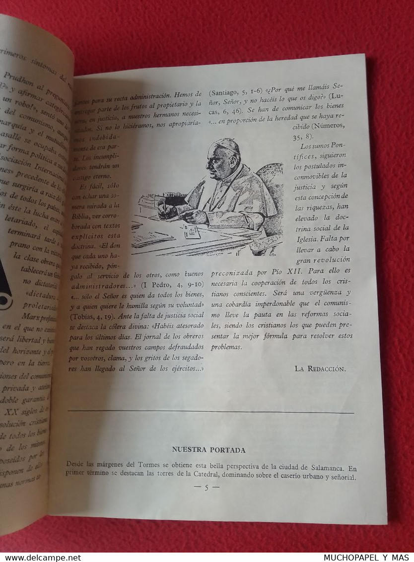 REVISTA RELIGIOSA RELIGIÓN REINADO SOCIAL DEL SAGRADO CORAZÓN Nº 412 FEBRERO 1963, OLD SPANISH RELIGION MAGAZINE SPAIN..